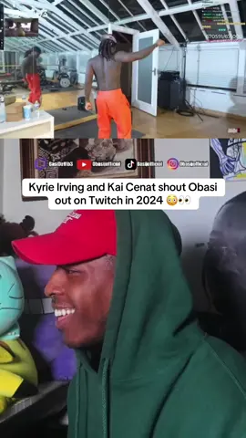 W Kyrie x Kai (Twitch: obasijofficial) #streamer #kaicenatclips #kyrieirving #popsmoke #fypシ  