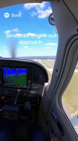 Simulated engine out #funnyai  #studentpilot  #flighttraining  #generalaviation  #fyp