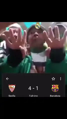 هههههههه منشن صاحبك البرشلوني و قوله راحت الصدارة #barcelona #seville 