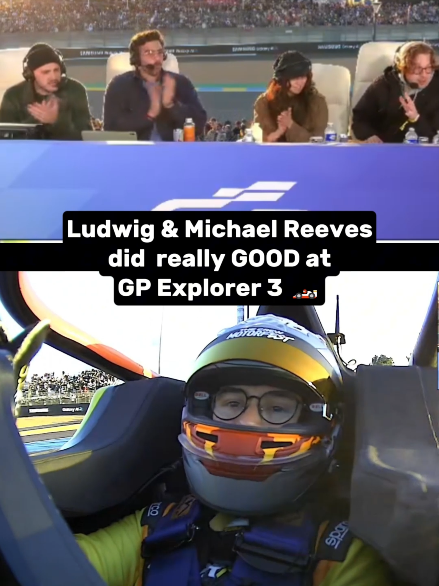Let's go team USA - Ludwig got 9th and Michael reeves finished 14th after spinning out #michaelreeves #ludwig #pokimane #hasanpiker #gpexplorer #gpexplorer3 #thecrewmotorfest #fyp
