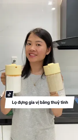 Lọ đựng gia vị bằng thuỷ tinh #logiavi #tocoi #lodunggiavicothia 