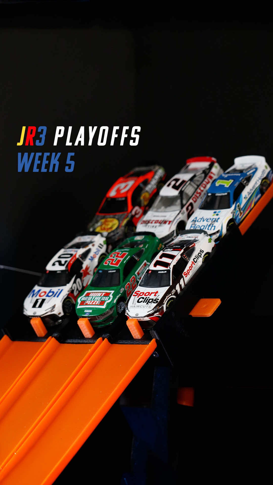 Nothing could have prepared me for the end of lap 2... #NASCAR #playoffs #nascarplayoffs #hotwheels #jr3 