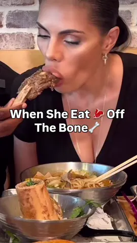 When She Eat 🥩 Off The Bone🦴 #fyp #fypシ #viral #trending 