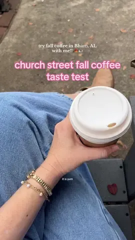 quest to try fall coffees in Bham continues & today we’re at church street! not always my fav spot for coffee tbh but I really liked this syrup and the coffee tasted smooth 💓 #bhamal #Vlog 