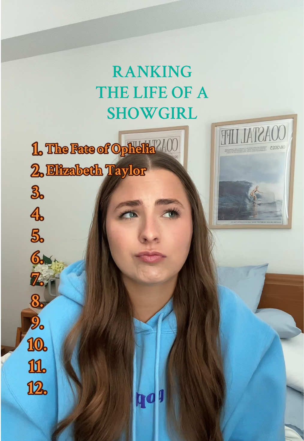 the life of a showgirl ranking🧡!! #ts12 #taylorswift #fyp #foryoupage 