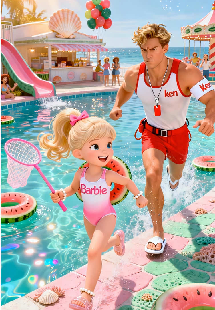 The watermelon park prank#barbie #barbiegirl #barbieandken #aivideos 