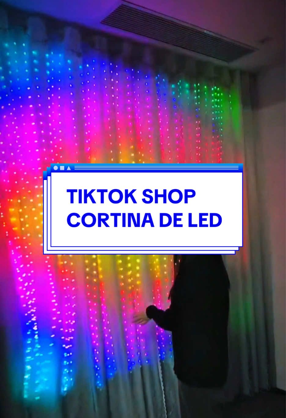 Cortina de Led Pisca Pisca! Deixe sua casa decorada para o Natal👇🏻 #piscapisca #tiktokshop #brinquedos #natal #achadinhos 