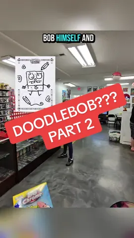 Autographed sketches from DOODLEBOB! These SpongeBob blasters are peak😭🤣 #spongebob #topps #toppschrome #viral #humor 