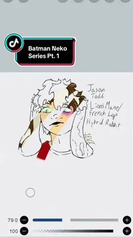 Jason Todd, The French Lop (Pt.1 of my anthro batfam series) #jasontodd #batfam #bunnyboy 