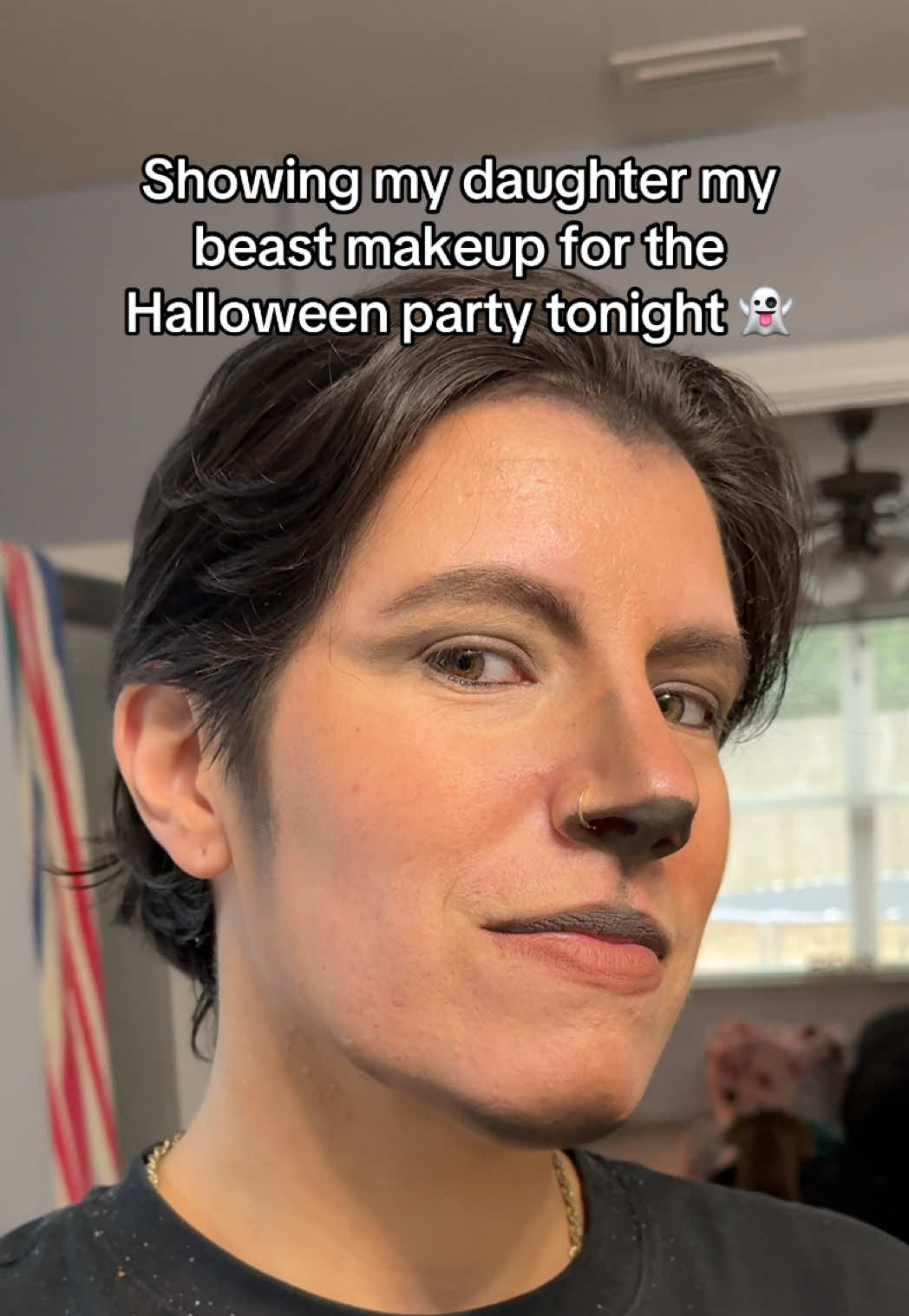 What do y’all think? 🦁 #halloweencostume #halloweenlook #beast 