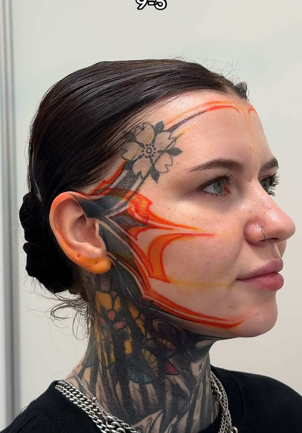 Freehand #facetattoo #freehand #blackwork #tattooideas #kostaink 