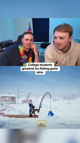 College students greatest ice fishing game wins #kickstreaming 
