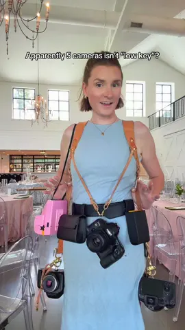 …this isn’t even all of the cameras I used for the day 🙈 *insert old man photog hate comments nnnnnoooowwww* #filmphotographer #weddingtok #mixedmediumartist #cameragear #weddingphotographer 