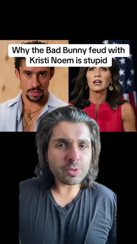 Why the Bad Bunny feud with Kristi Noem is stupid. #badbunny #kristinoem #SuperBowl #charlesperalo #celebrities 