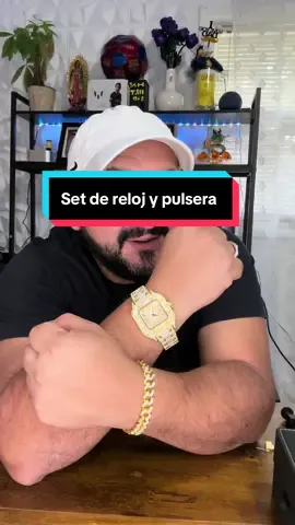 Muy bonito set de reloj y pulsera #paratii #viral #fyp #tiktok #fypシ 