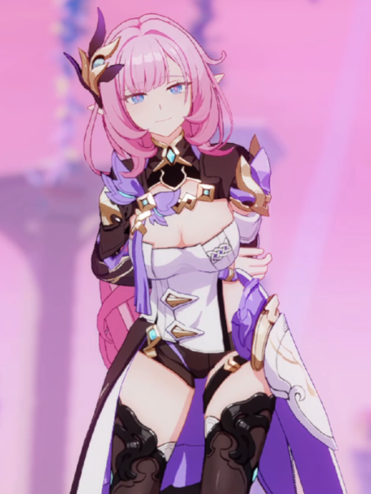 I love every single Elyisa on the color spectrum 🩷🩷 #Elysia #honkaiimpact #Cyrene #HonkaiStarRail 