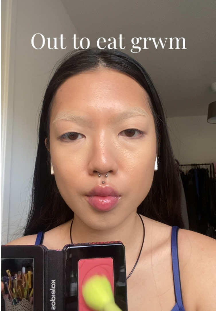 Don’t really wear as much eyeshadow in my day to day life but when I got time you best believe I am !! 🙂‍↕️🙌 Using @Kaleidos Makeup  Mono blush shade sanguine  and joyride  Space age highlighter shade gifted @samplr 04_undone palette 🎨 @e.l.f. Cosmetics smoky kohl liner shade black velvet  @r.e.m. beauty brow gel  @maccosmetics chestnut lip liner and down to an art lipstick  @mezybeauty lip fusion shade bruised  @Clinique 07 blushing nude lipstick @Fenty Beauty you mist setting spray  #makeupfyp #makeupforyou #grwm #makeupgrwm #grwmmakeup 