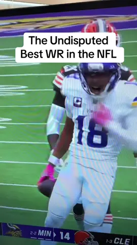 The undisputed best WR in the NFL is Justin Jefferson!! #nfl #football #justinjefferson #vikings #nfl 