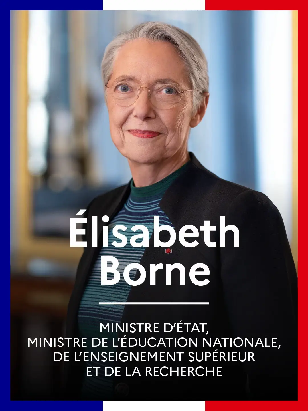 🚨Le président de la République, sur proposition du Premier ministre, a nommé Madame Élisabeth Borne ministre d’État, ministre de l’Éducation nationale, de l’Enseignement supérieur et de la Recherche.