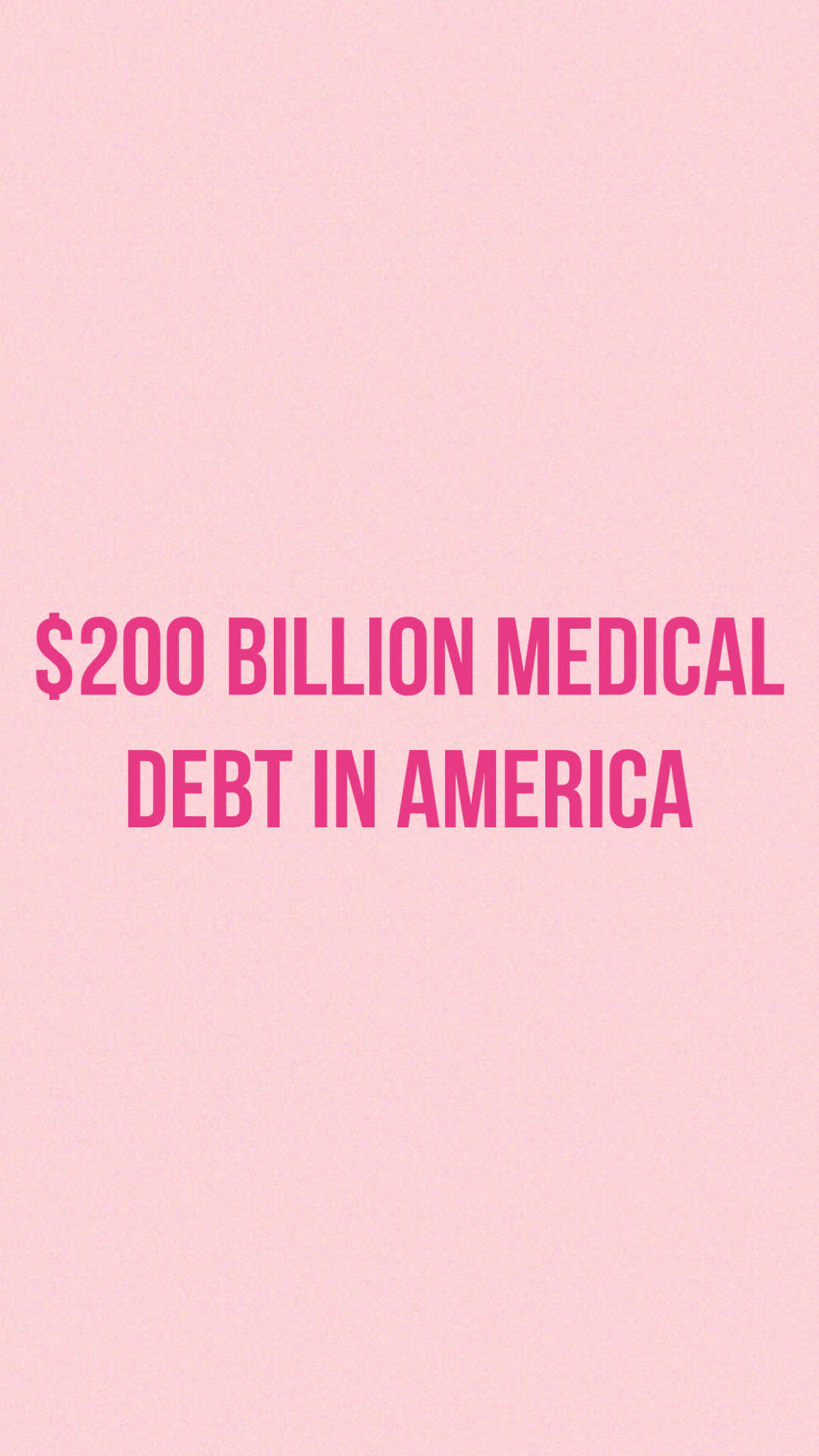 $200 billion in medical debt, way to go America 🥸