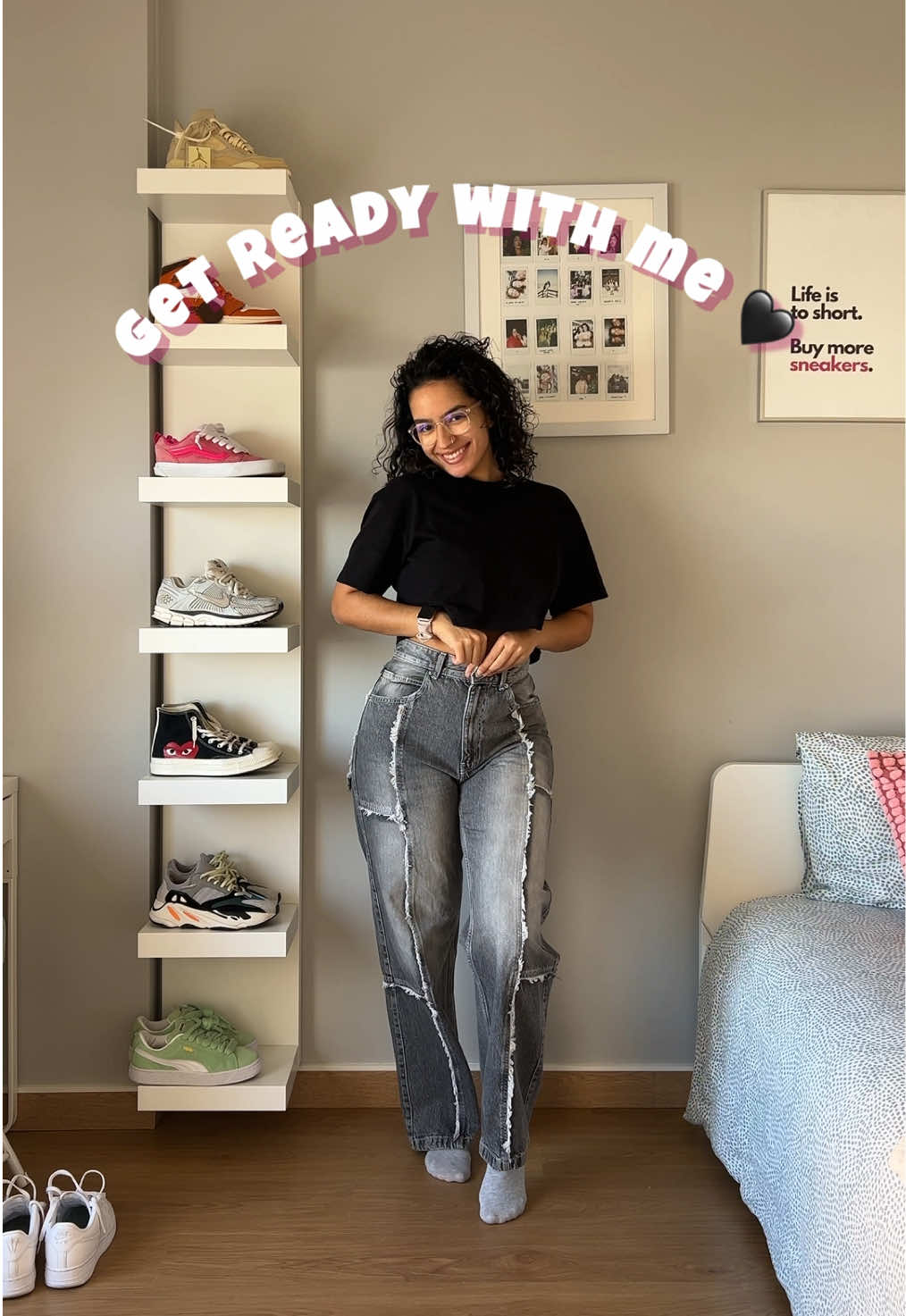 Get ready with me 🖤 #grwm #getreadywithme #outfit #outfitideas 