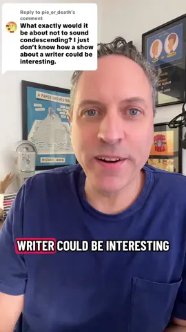 Replying to @pie_or_death #Inverted aren’t shows about writers boring #tvwriter 