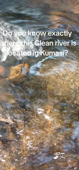 Do you know exactly where this Clean river is located in Kumasi?