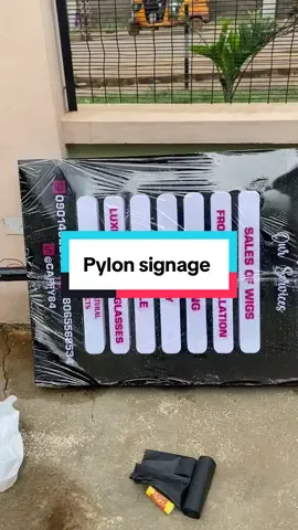 Pylon signage installation ✅ Size: 3 by 5 feet 😇 Messsge us on: 08120216297 We deliver nationwide 🚚  #signage #pylonsignage #outdoorsignage #branding #viraltiktokvideo 