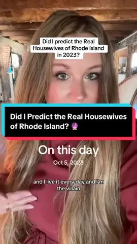 Not this popping up in my memories 🔮💀 @Bravo #onthisday #realhousewivesofrhodeisland #rhori #realhousewives #realitytvpredictions 