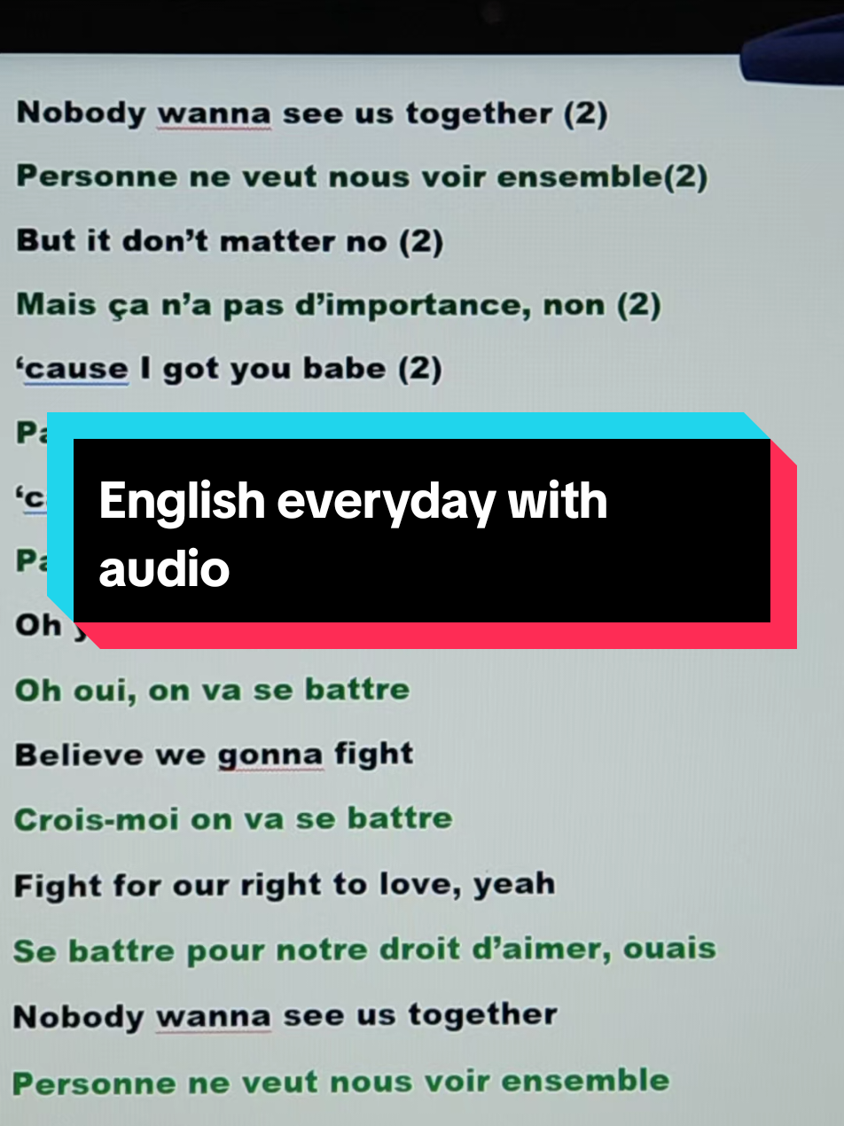 English everyday #bilingual #fyp #anglaisfacile 