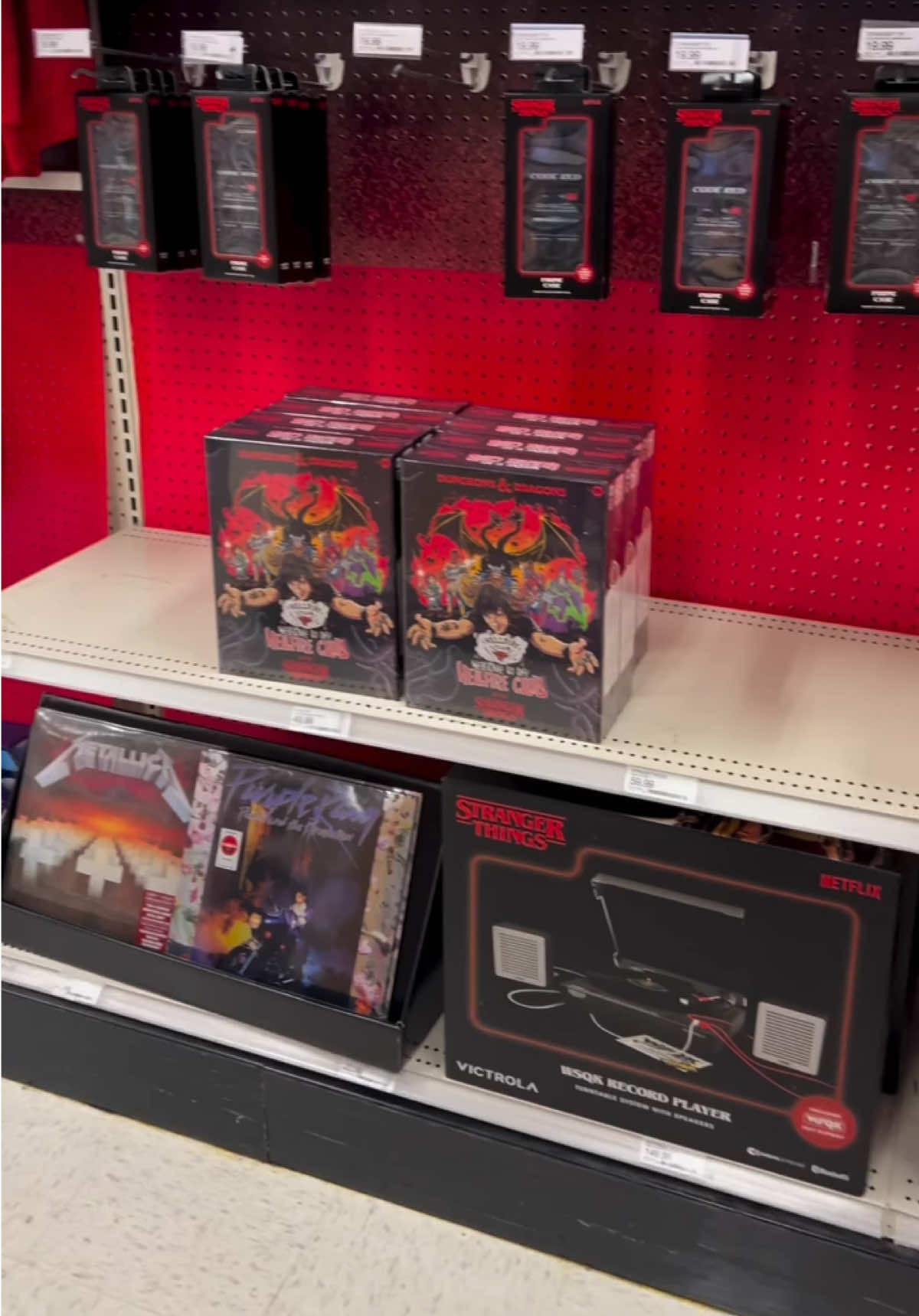 Welcome to Hawkins 📻 A new @Stranger Things collection just dropped today at @target featuring our custom WSQK Record Player designed to echo the chaotic energy of the WSQK control room. It may not defeat Vecna, but you can jam out to Master of Puppets and air guitar the solo. Head to Target to get your limited edition WQSK Record Player before it’s gone. #strangerthings #strangerthings5 #target #victrola 