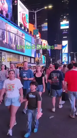 Experience a vibrant walk through Times Square at Night, NYC 🗽. Wander the neon-lit streets, iconic billboards, and bustling energy of The Crossroads of the World. #foryou #viral #nyc #unitedstates #trending 