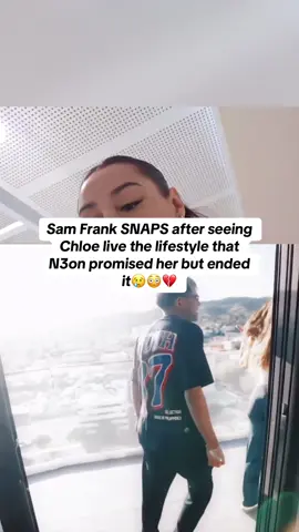 Sam Frank SNAPS after seeing Chloe live the lifestyle that N3on promised her but ended it😢😳💔 #n3on #chloeparker #samfrank 