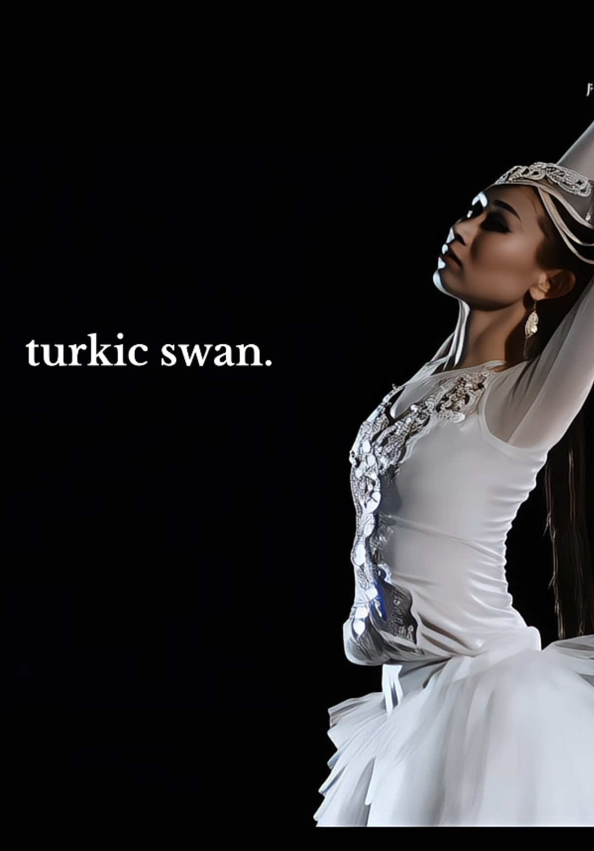 Nazgul Zhussupova is (or was) a performer from Kazakhstan, known in folk dance circuits. One of her known pieces is “Akku”, which in Kazakh means “white swan.” The dance takes inspiration from traditional Kazakh folk movement, combining fluid arm gestures, sweeping body motions, and serene postures — evoking the elegance of a swan. It’s less about ballet technique and more about expressing natural beauty, folklore, and nature imagery through movement rooted in Kazakh heritage. #turkic #blackswan #powerfulwomen #stagepresence #fyp