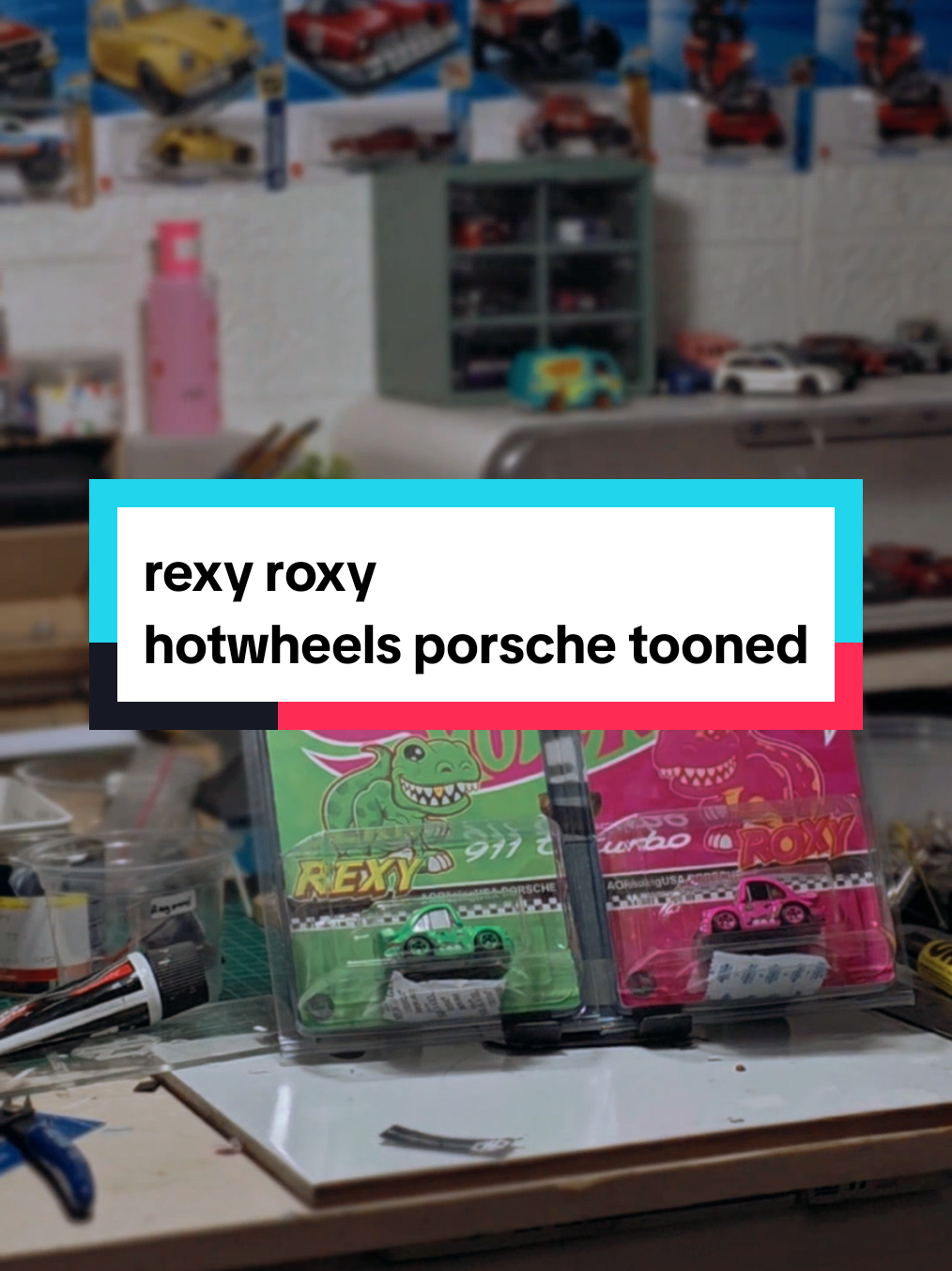 Thank you for ordering custom hotwheels tooned rexy roxy @raymondchristoffe I hope you like the end result.  #hotwheels #tooned #custom #rexy #roxy 