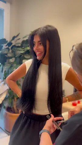 The best natural hair extensions in boubeta beauty lounge 🤍 @boubetalounge #kuwait #jordan #fyp #fo #foryoupage 