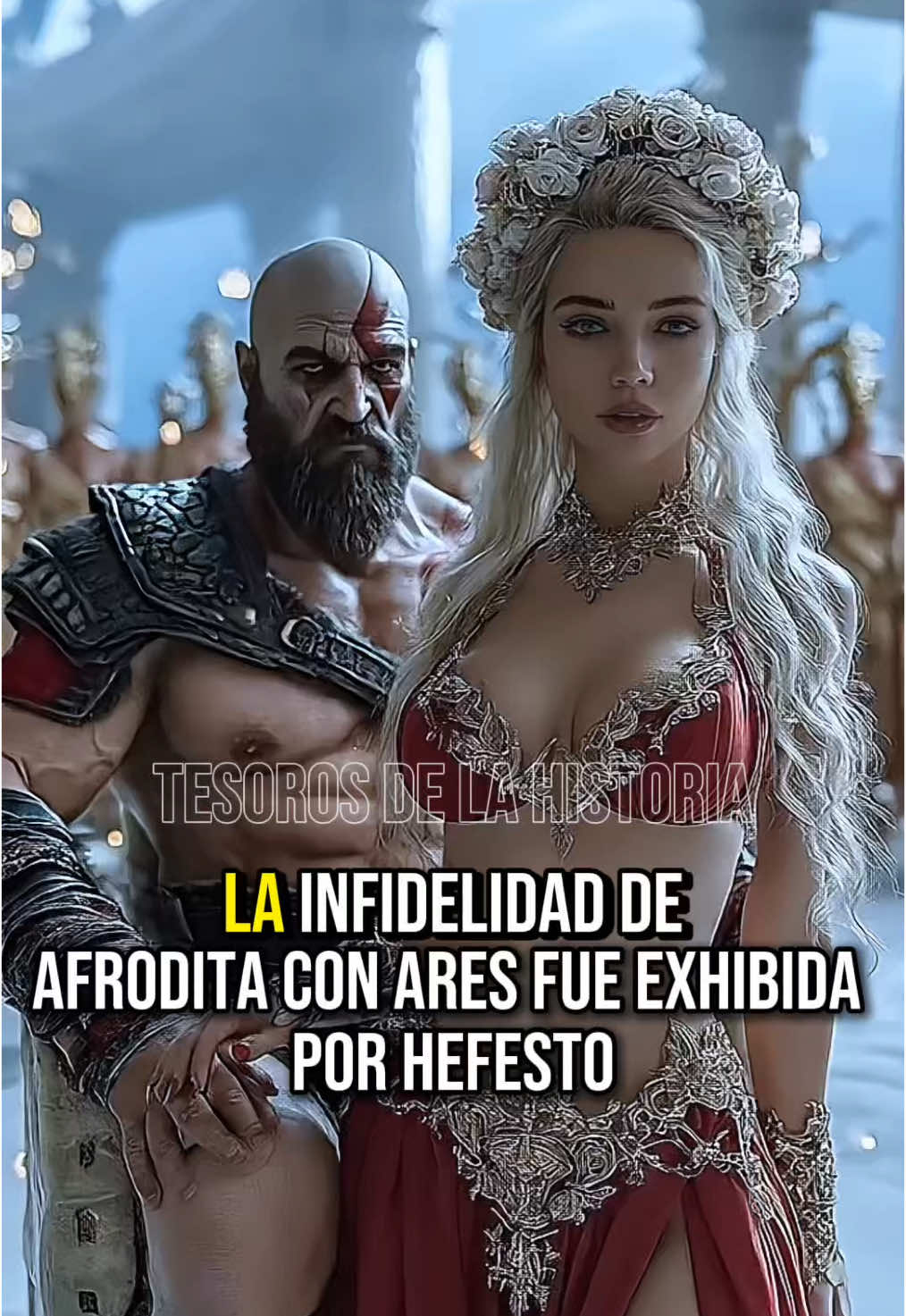 La infidelidad de Afrodita con Ares fue revelada por Hefesto ante todo el Olimpo. #afrodita #ares #hefesto #mitologia #mitologiagriega #aphrodite #fyp #Viral #misterios #hephaestus #poseidon #hermes #apolo  #fblifestyle