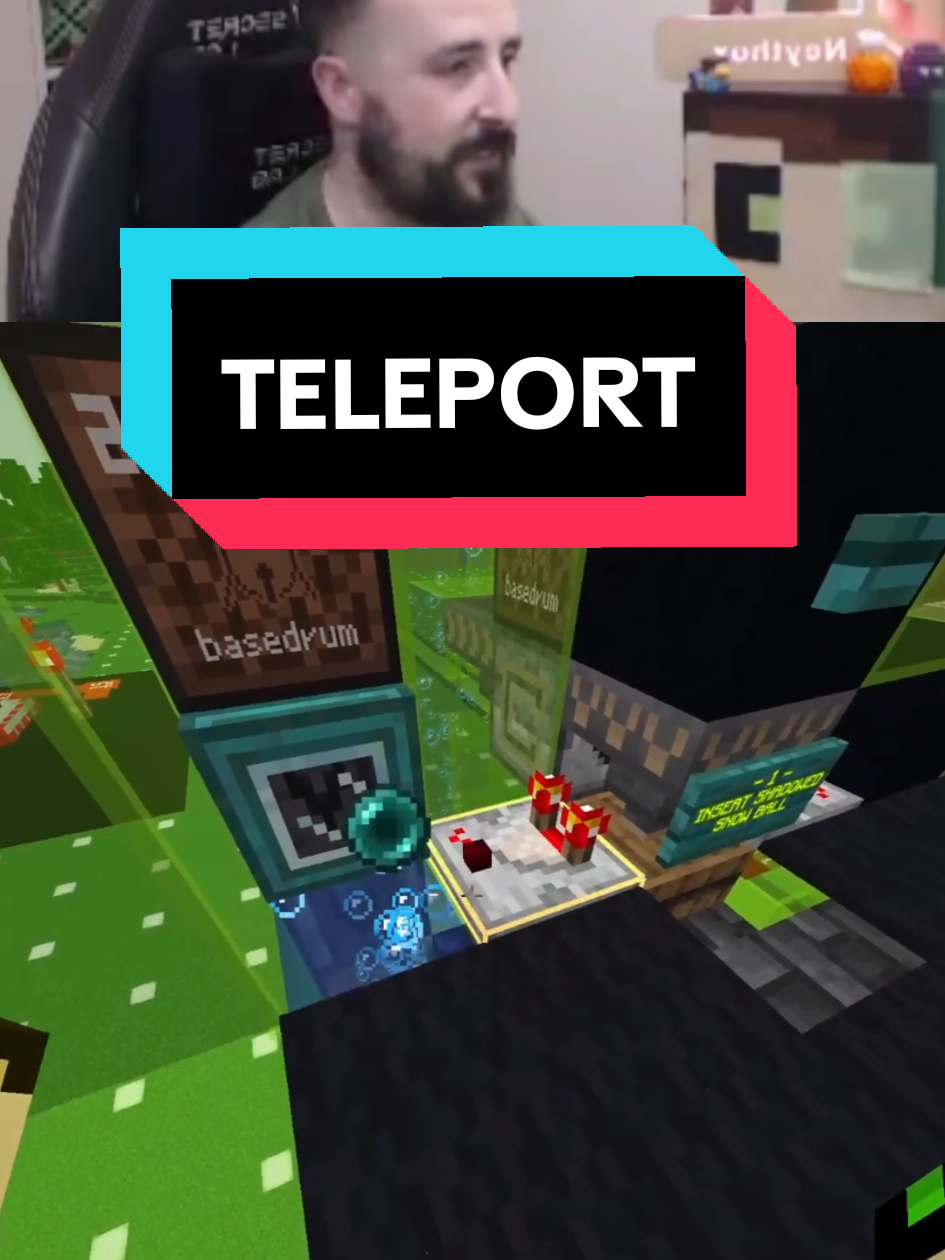 Teleport! #Minecraft #minecrafttutorial #minecraftbuilding #minecraftmemes #gaming 