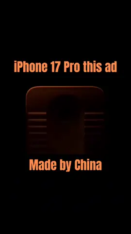 iphone 17 pro this ad made by china #iphone 