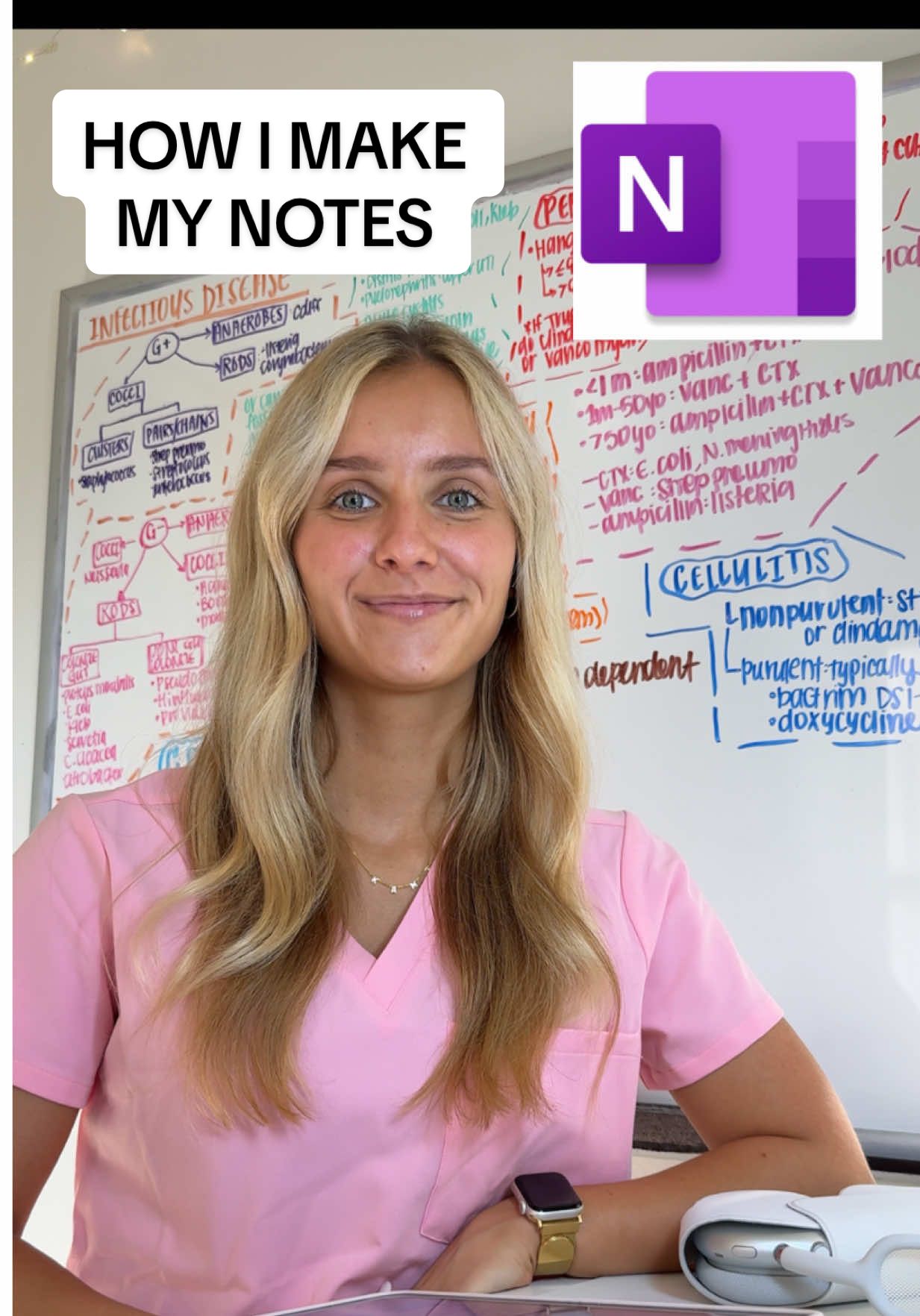 I owe @Microsoft my life 😌🩷 Here’s a video on how I take notes in pharmacy school using OneNote! 🕺🏼 #notsponsored #pharmacystudent #pharmacyschool #StudyTips #notetaking 