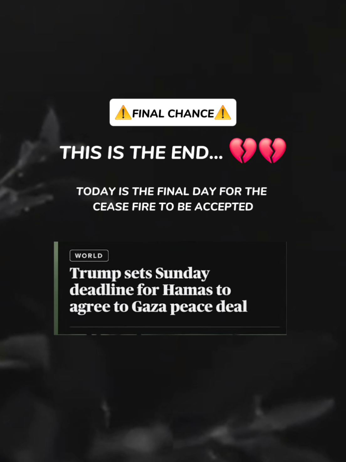 The Final Stand :/ #fyp #foryou #foryoupage #muslimtok 