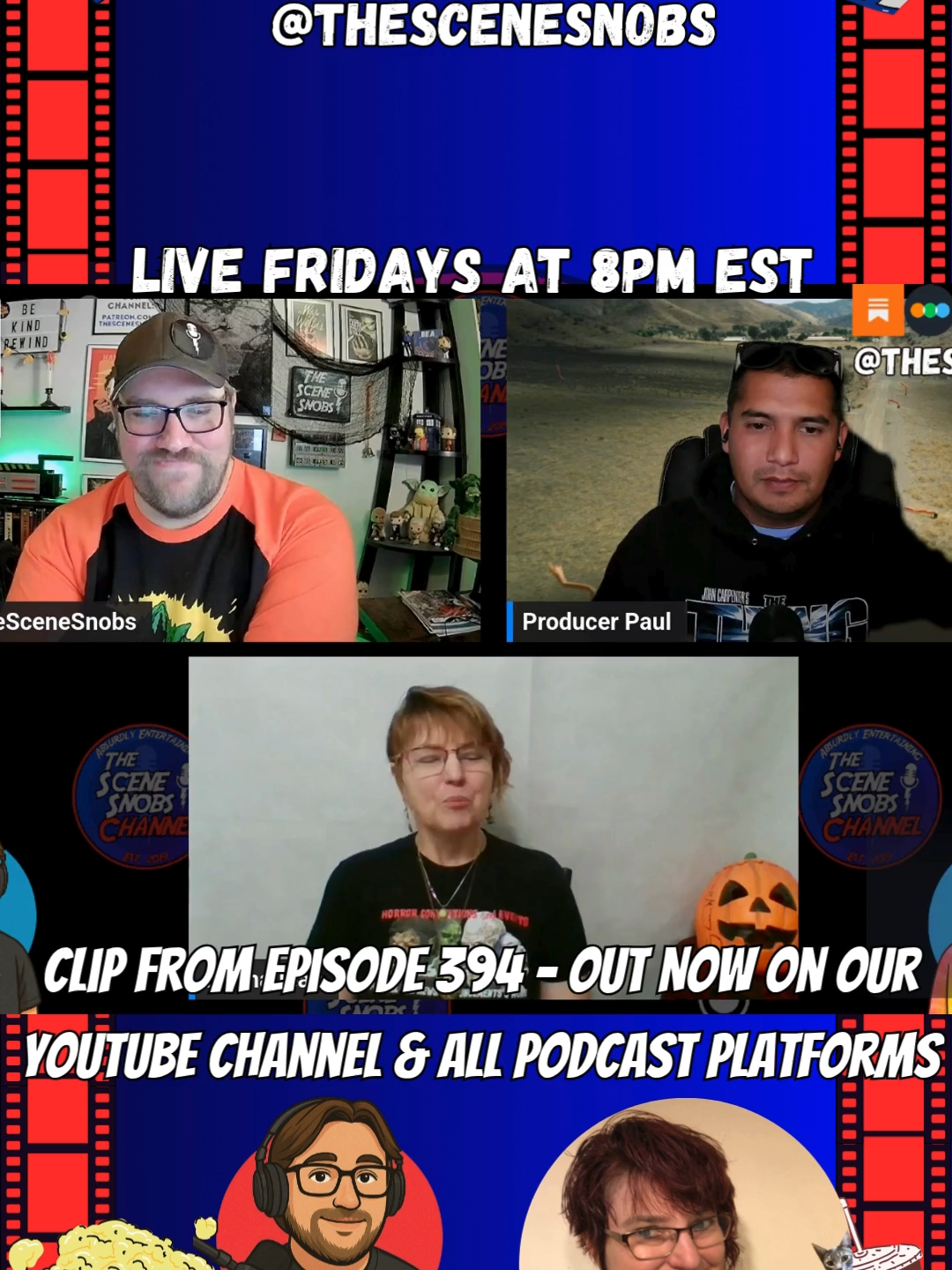 Clip from The Scene Snobs Podcast episode 394 