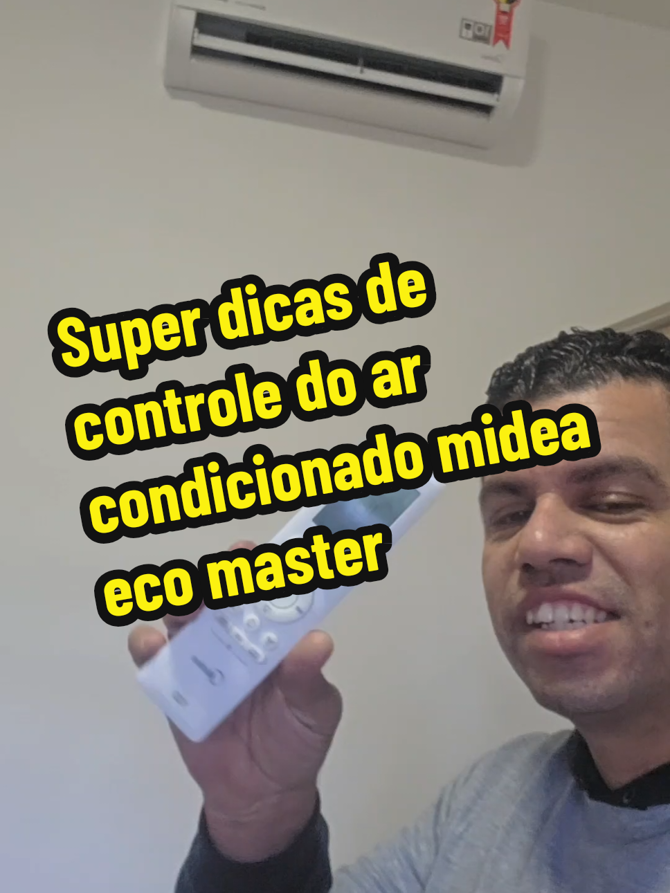 dicas do controle do ar condicionado Midea EcoMaster #ArCondicionado #arcondicionadoinverter #inverter #midea 