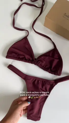 🔥 Biquíni Cortininha + calcinha marquinha  de fita bronze Marrom Chocolate | perola  | preto ,Tecido Premium 🔥 #biquini #verao  link nos comentários 