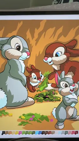 just some cutie bunnies #foryoupage #coloring #digitalcoloring #mysterycoloring #disneycoloring 