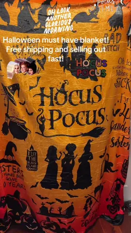 You better grab this up before they sell out you can watch your favorite Halloween movie with your favorite Halloween blanket #halloween #hocuspocus #falldealsforyou #blanket #tiktokshopfalldealsforyou 