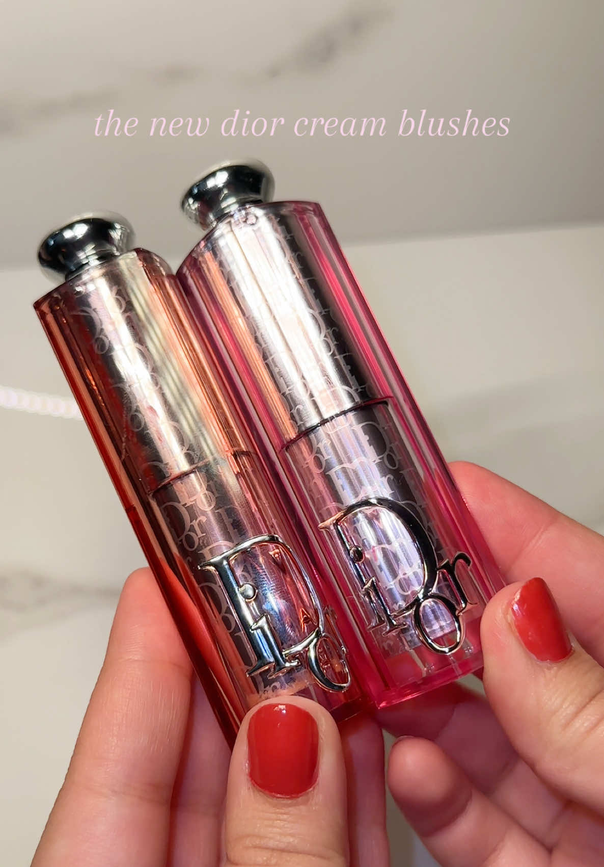 The new dior cream blushes have my heart ♥️ @Dior @Diorbeauty  #diorbeauty #diormakeup #luxurylife #luxurymakeup #blush 