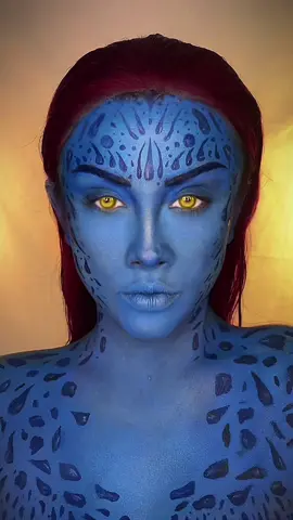 Replying to @Lori Ann Jennie Mac Season 🎃#mystique #makeuptransormation 