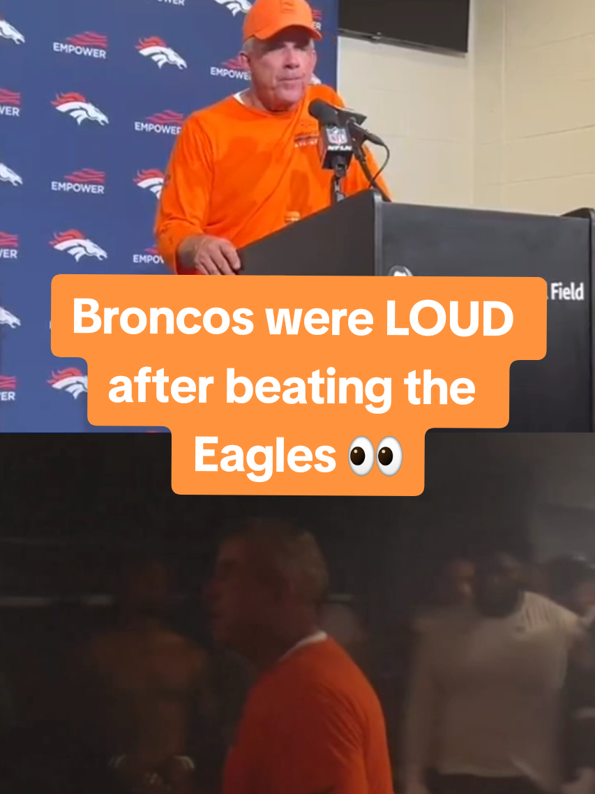 A loud and smoky Broncos locker room after beating the Eagles  (via @Luca Evans, @CBS Sports) #broncos #eagles #nfl 