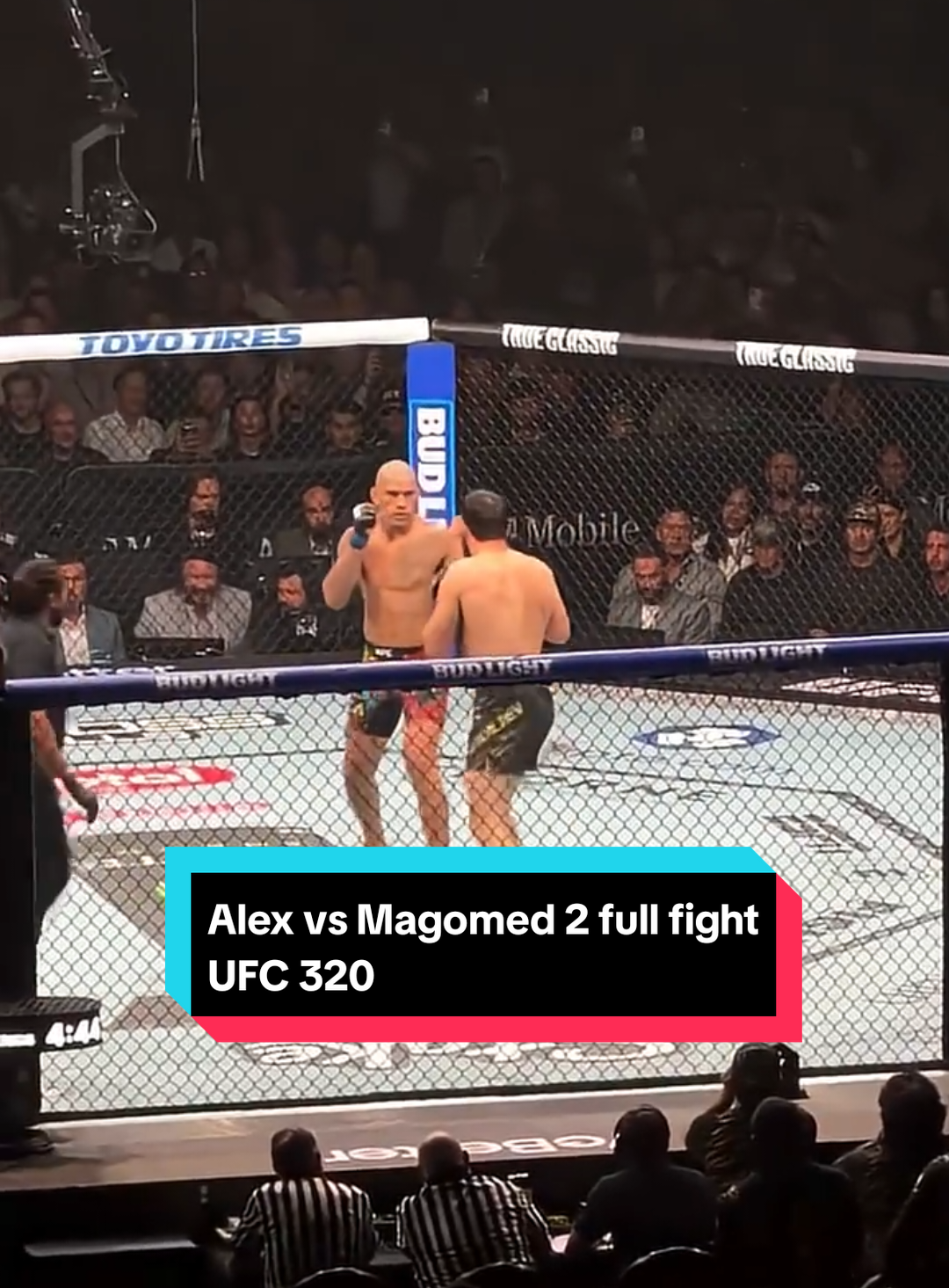 Alex Pereira vs Magomed Ankalaev 2 full fight highlights UFC 320 #fight #sports #fyf #fyp #live from the crowd